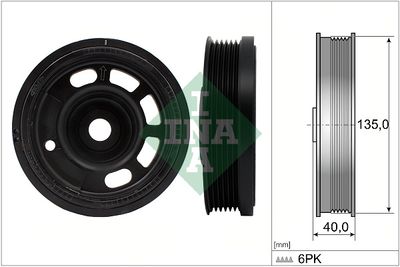 Belt Pulley, crankshaft Schaeffler INA 544 0172 10