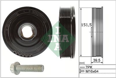 Belt Pulley Set, crankshaft Schaeffler INA 544 0177 20