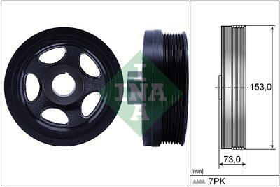 Belt Pulley, crankshaft Schaeffler INA 544 0183 10