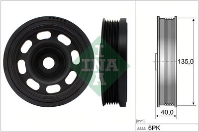 Belt Pulley, crankshaft Schaeffler INA 544 0184 10