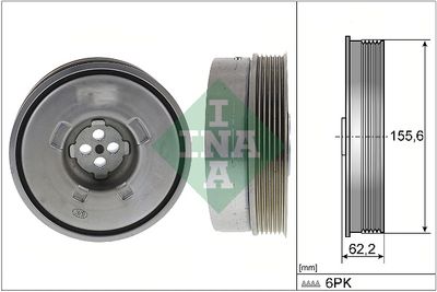 Belt Pulley, crankshaft Schaeffler INA 544 0501 10