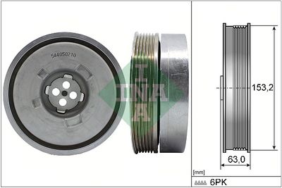 Belt Pulley, crankshaft Schaeffler INA 544 0502 10