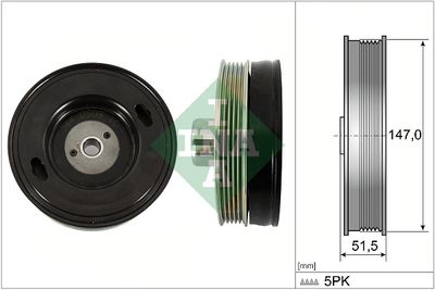 Belt Pulley, crankshaft Schaeffler INA 544 0509 10