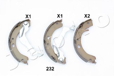 Brake Shoe Set, parking brake JAPKO 55232