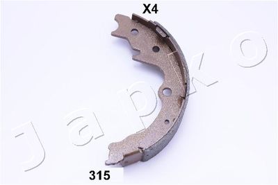 Brake Shoe Set, parking brake JAPKO 55315