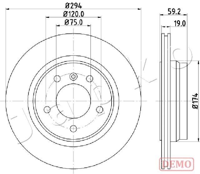 JAPKO 610109C Brake Disc