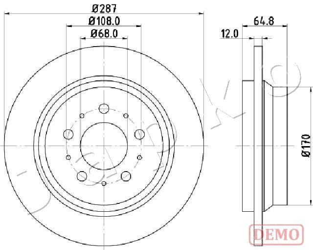 JAPKO 610321C Brake Disc