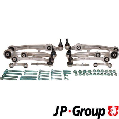 Control/Trailing Arm Kit, wheel suspension JP GROUP 1140103910