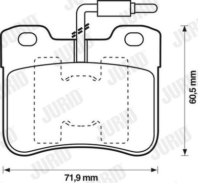 Brake Pad Set, disc brake JURID 571473J