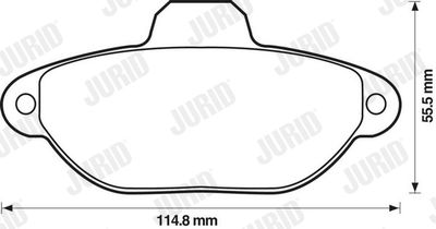 Brake Pad Set, disc brake JURID 571749J