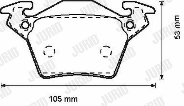 JURID 571947J Brake Pad Set, disc brake