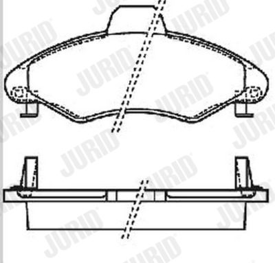 Brake Pad Set, disc brake JURID 571964J