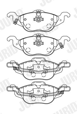 JURID 571968J Brake Pad Set, disc brake