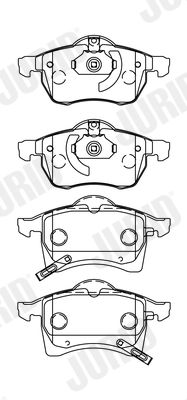 JURID 571975J Brake Pad Set, disc brake