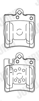 JURID 571988J Brake Pad Set, disc brake