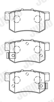 Brake Pad Set, disc brake JURID 572138J