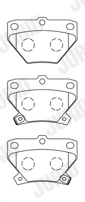 Brake Pad Set, disc brake JURID 572450J