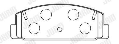 Brake Pad Set, disc brake JURID 572490J