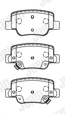 JURID 572623J Brake Pad Set, disc brake