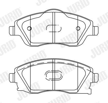 JURID 573011J Brake Pad Set, disc brake