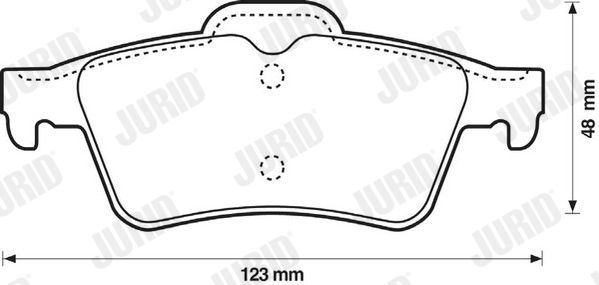 JURID 573018J Brake Pad Set, disc brake