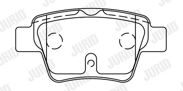 JURID 573235J Brake Pad Set, disc brake