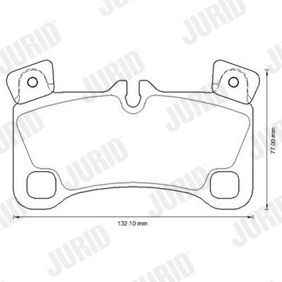 Brake Pad Set, disc brake JURID 573339JC