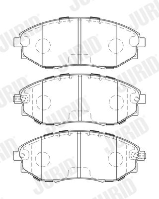 Brake Pad Set, disc brake JURID 573751J