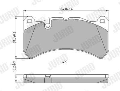 Brake Pad Set, disc brake JURID 573799J