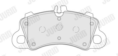 Brake Pad Set, disc brake JURID 574054J