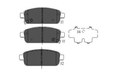 Brake Pad Set, disc brake Kavo Parts KBP-1013