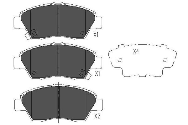 Kavo Parts KBP-2003 Brake Pad Set, disc brake