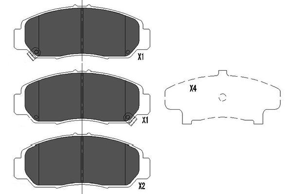 Kavo Parts KBP-2037 Brake Pad Set, disc brake