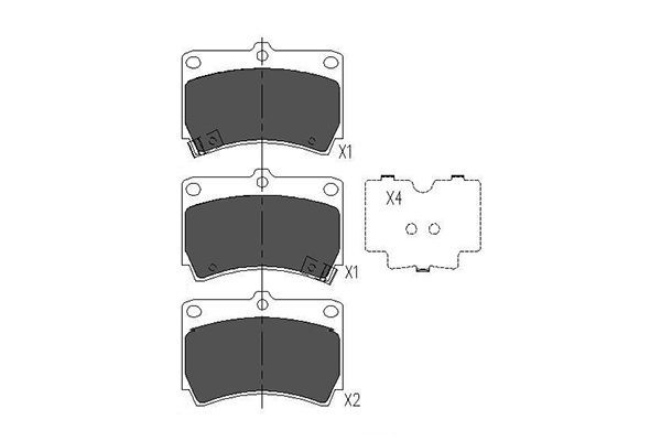 Kavo Parts KBP-4501 Brake Pad Set, disc brake