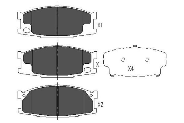 Kavo Parts KBP-5539 Brake Pad Set, disc brake