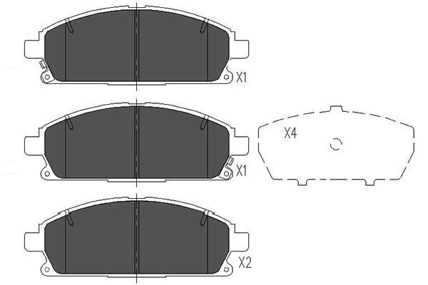 Kavo Parts KBP-6515 Brake Pad Set, disc brake