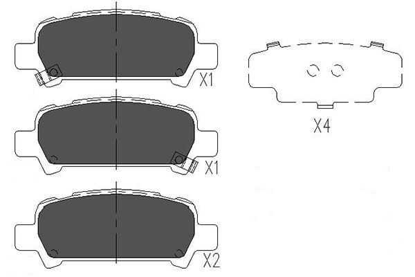 Kavo Parts KBP-8002 Brake Pad Set, disc brake