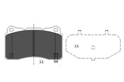 Brake Pad Set, disc brake Kavo Parts KBP-8021