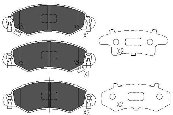 Kavo Parts KBP-8508 Brake Pad Set, disc brake