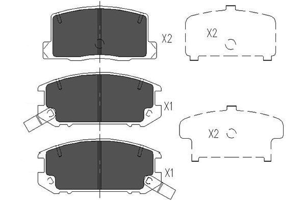 Kavo Parts KBP-9082 Brake Pad Set, disc brake