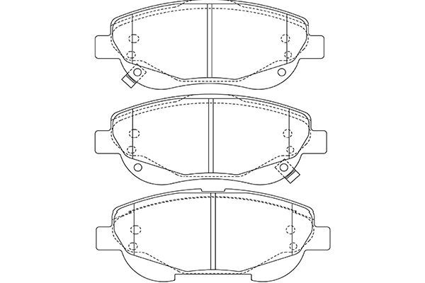 Kavo Parts KBP-9143 Brake Pad Set, disc brake