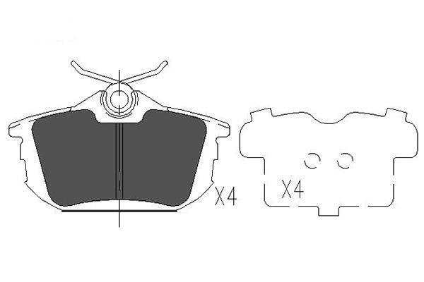 Kavo Parts KBP-5513 Brake Pad Set, disc brake