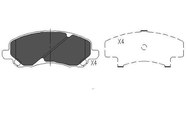 Kavo Parts KBP-5516 Brake Pad Set, disc brake