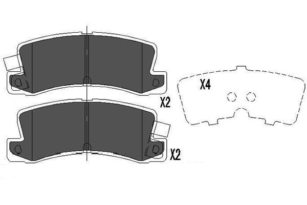 Kavo Parts KBP-9058 Brake Pad Set, disc brake