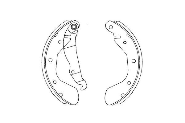 Kavo Parts KBS-1403 Brake Shoe Set