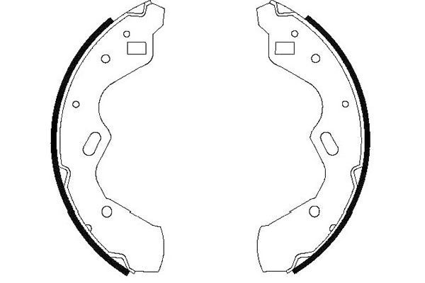 Kavo Parts KBS-5412 Brake Shoe Set