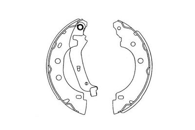 Brake Shoe Set Kavo Parts KBS-7410