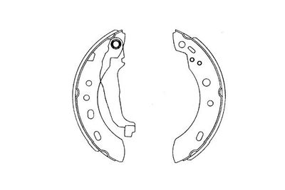 Brake Shoe Set Kavo Parts KBS-7427