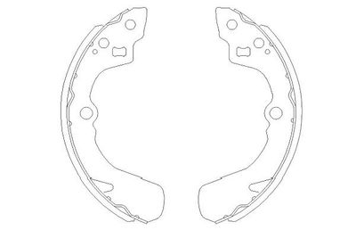 Brake Shoe Set Kavo Parts KBS-8905