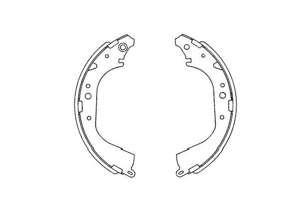 Kavo Parts KBS-9901 Brake Shoe Set